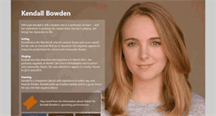 Desktop Screenshot of kendallbowden.com