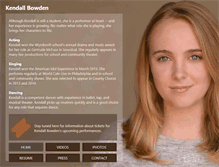 Tablet Screenshot of kendallbowden.com